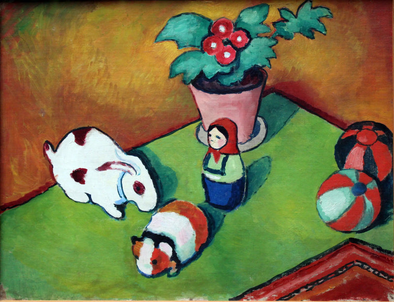 Die Spielzeuge des kleinen Walter - August Macke