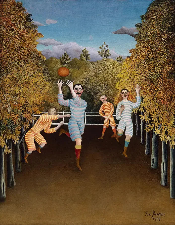 Die Fußballspieler - Henri Rousseau