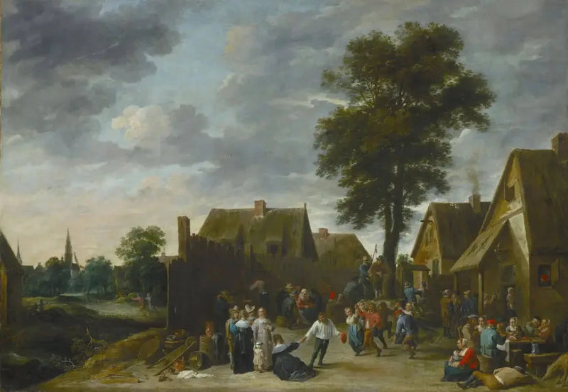 Die Kirmes in der Auberge de la Demi-Lune - David Teniers der Jüngere