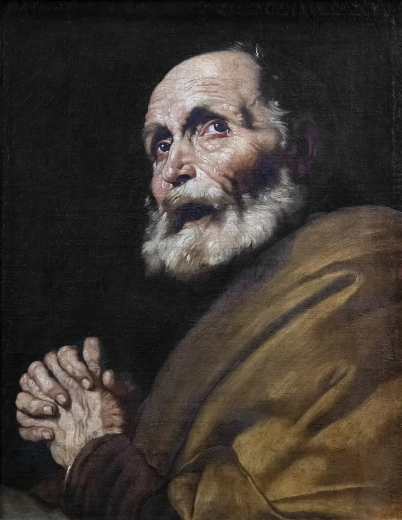 Die Tränen des heiligen Petrus - Jusepe de Ribera