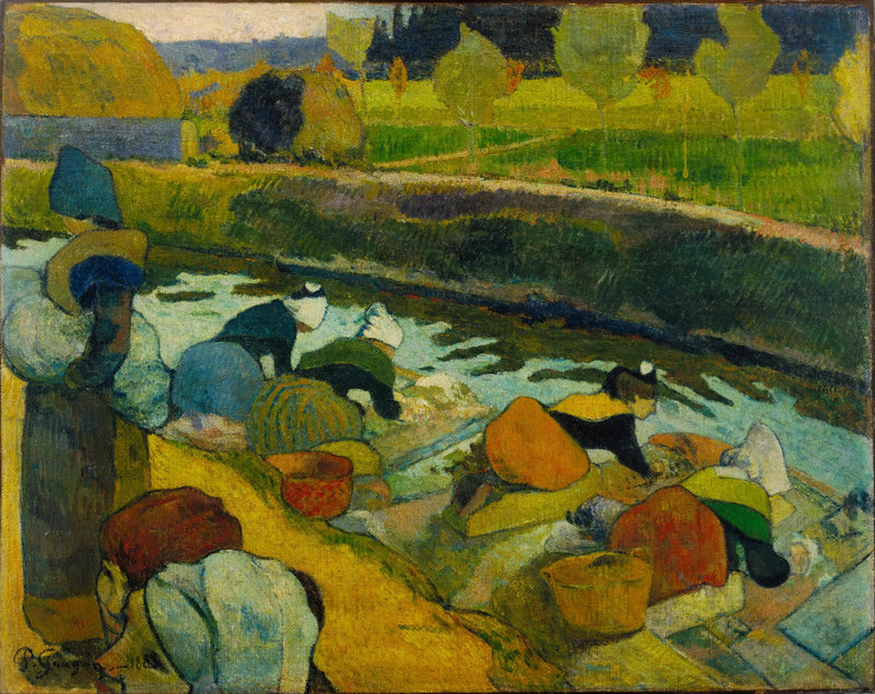 Die Waschmaschinen in Arles I (Die Roubine des Königs) - Paul Gauguin