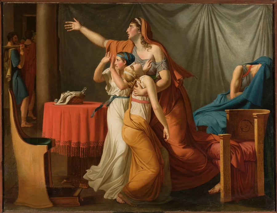Die Liktoren bringen Brutus die Leichname seiner Söhne - Jacques-Louis David