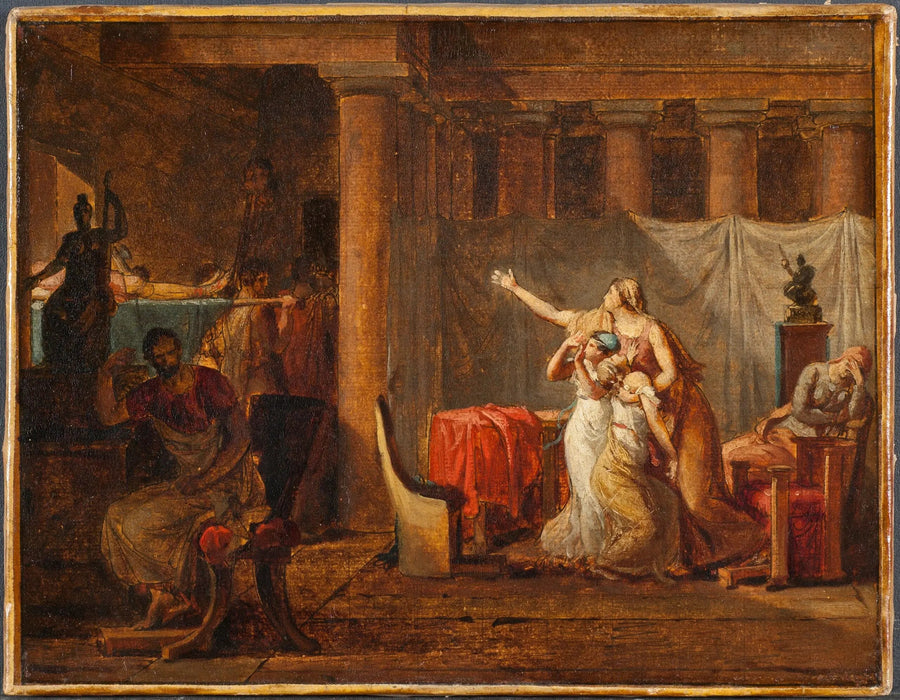 Die Liktoren bringen Brutus die Leichname seiner Söhne - Jacques-Louis David