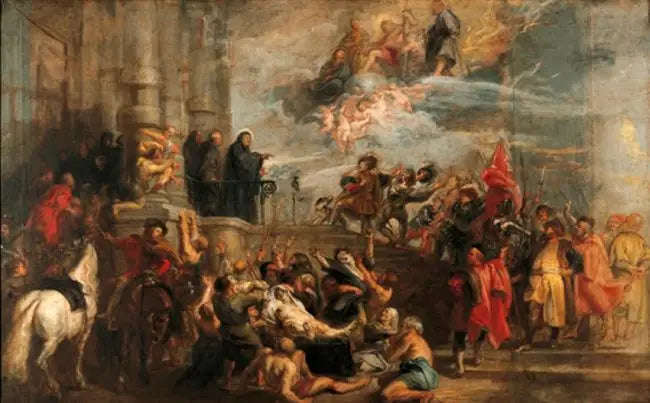 Die Wunder des heiligen Benpît - Peter Paul Rubens