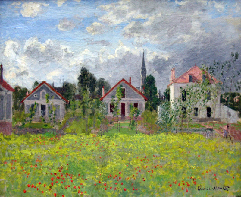 Die Häuser von Argenteuil - Claude Monet