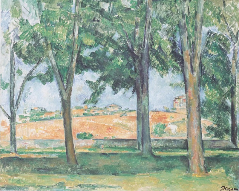 Die Kastanienbäume von Jas de Bouffan - Paul Cézanne