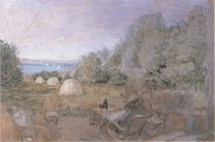 Die Meules im Garten der Funken in Criqueboeuf - Édouard Vuillard