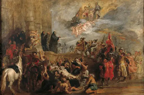 Les miracles de saint Benoît - Eugène Delacroix image 1 tableau peint à l’huile sur toile