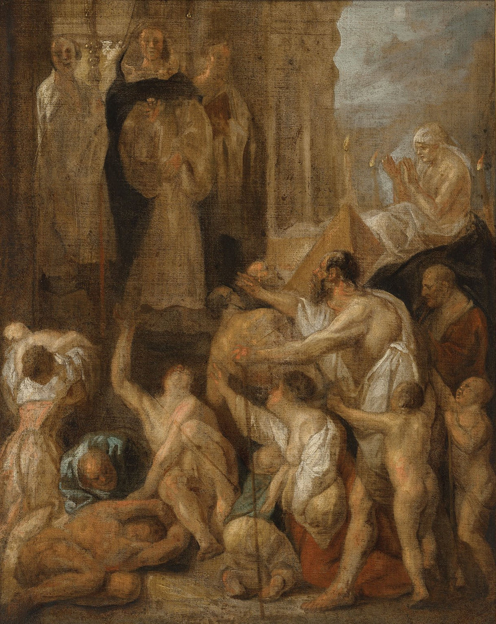 Les miracles de saint Dominique - Jacob Jordaens image 1 copie peinte à la main à l’huile