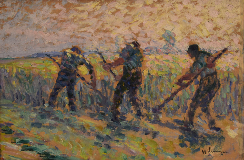 Les moissonneurs - Henri Lebasque image 1 tableau peint à l’huile sur toile