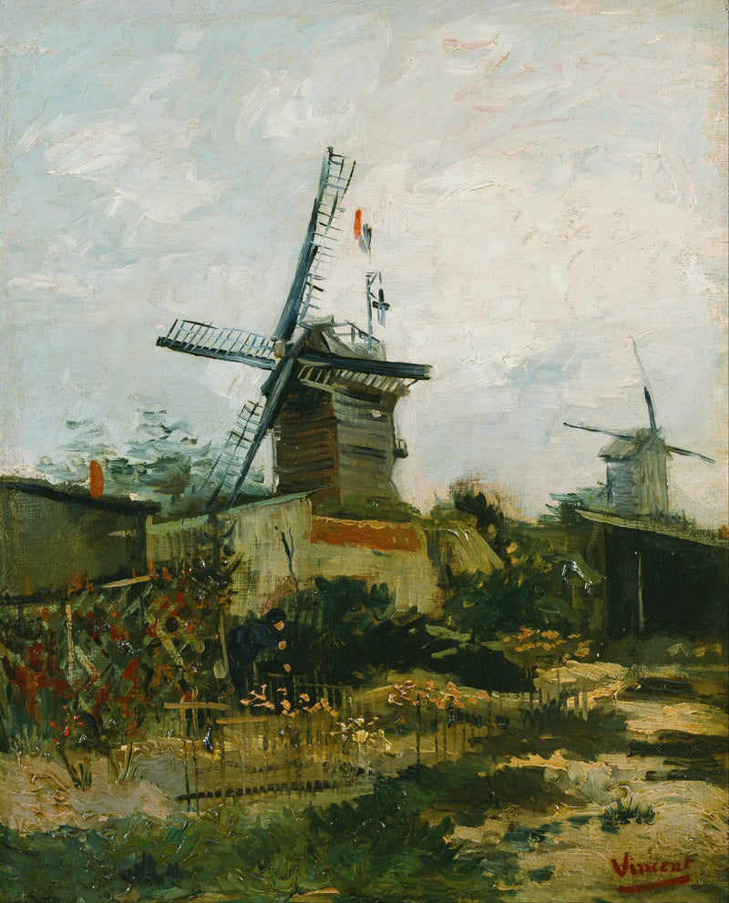 Die Windmühlen von Montmartre - Vincent van Gogh