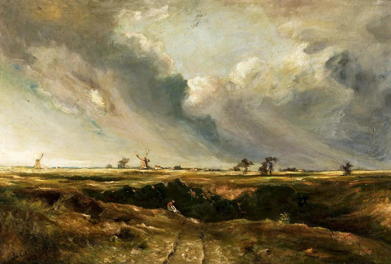 Die Mühlen in der Landschaft. - John Constable