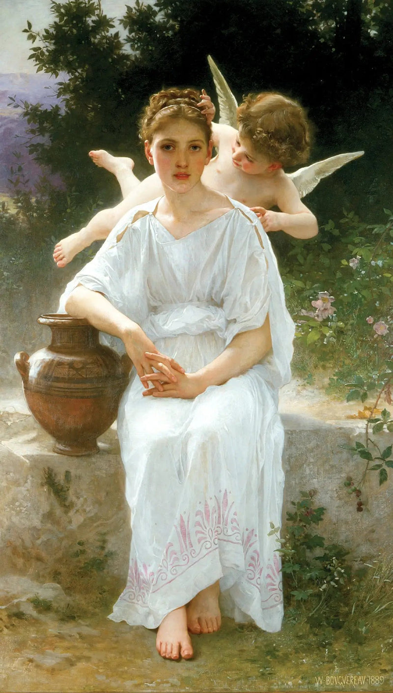 Die Flüstern der Liebe - Bouguereau