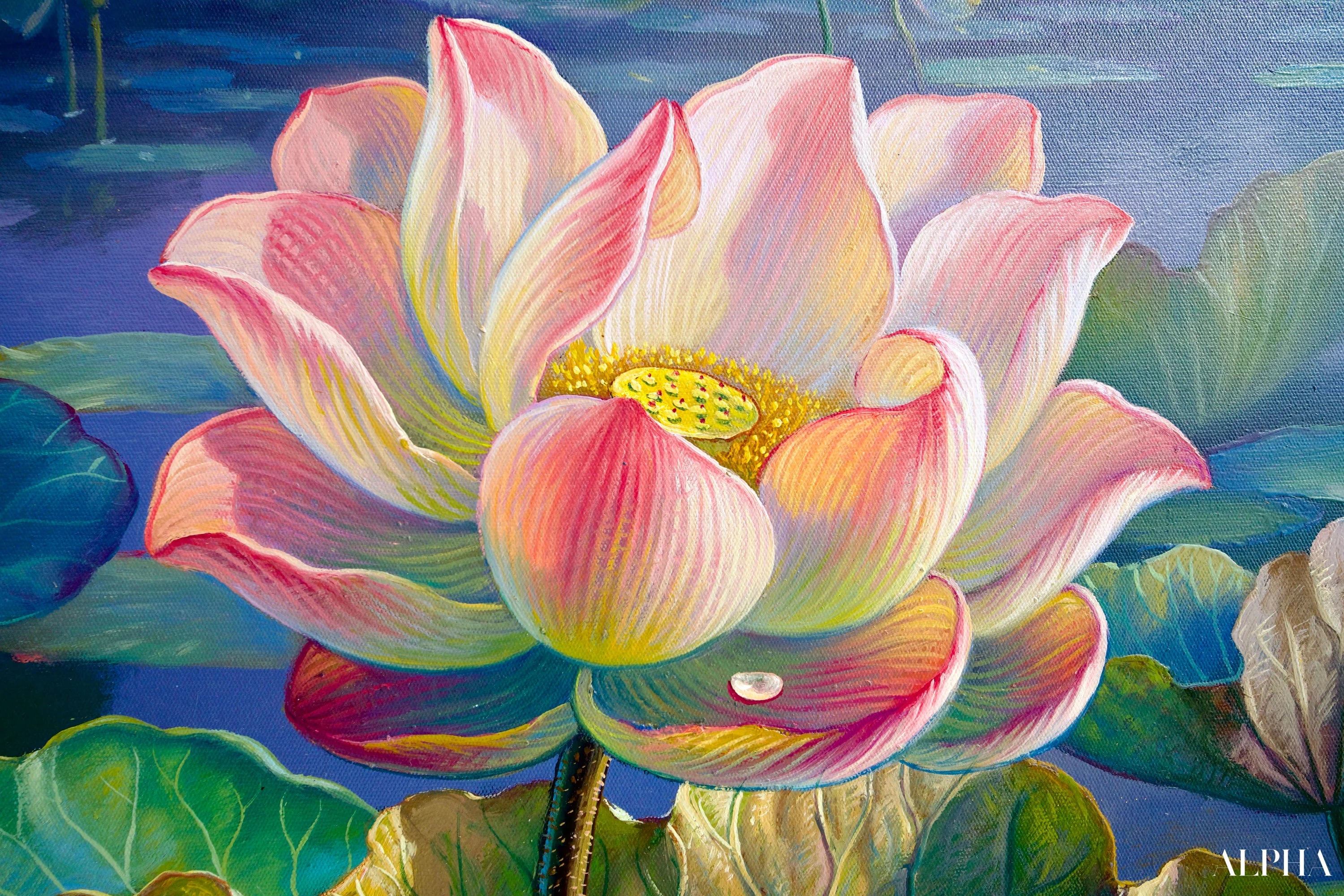 Les Nénuphars II | 160 x 100 cm Reproductions de tableaux à la peinture à l’huile