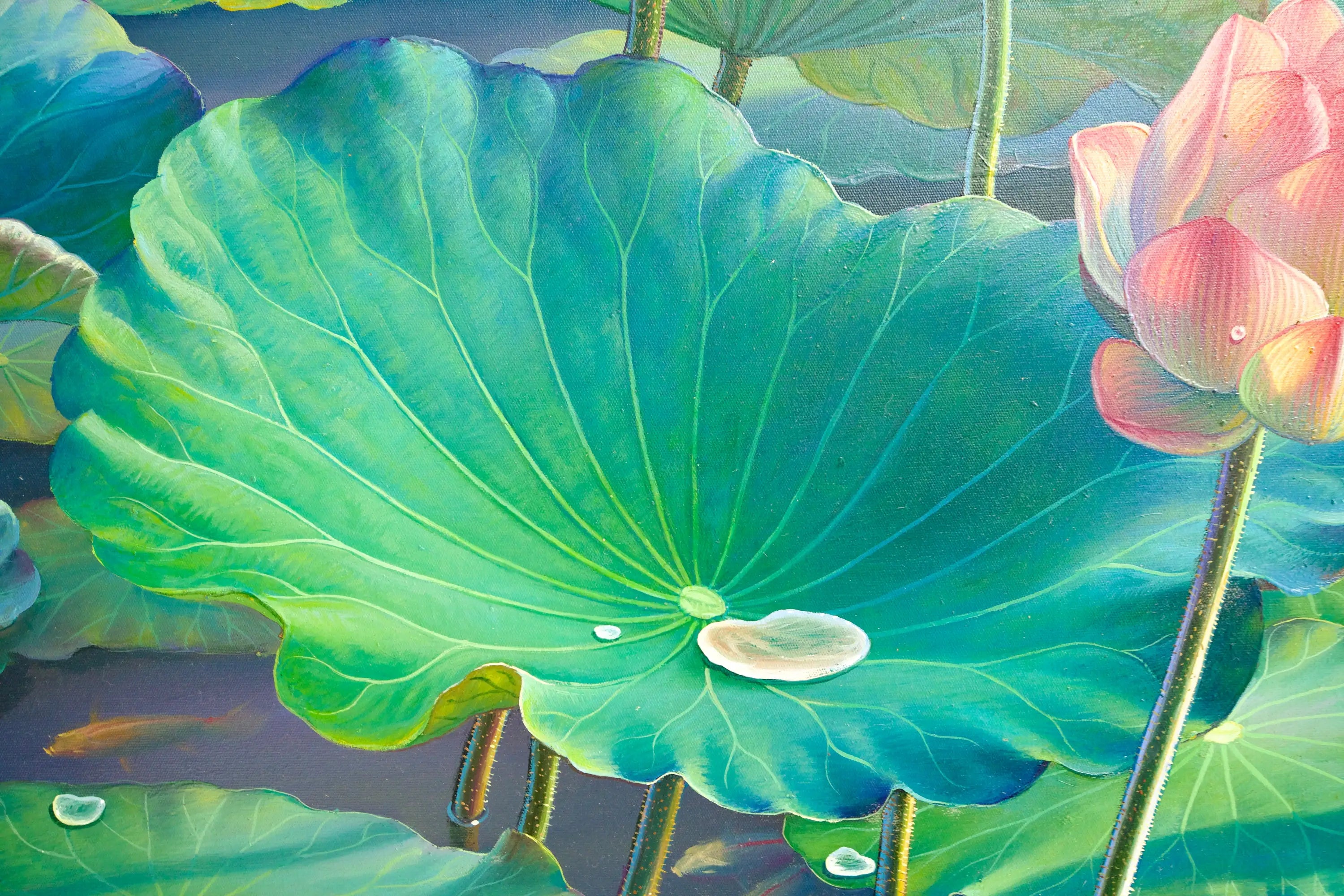 Les Nénuphars II | 160 x 100 cm Reproductions de tableaux à la peinture à l’huile