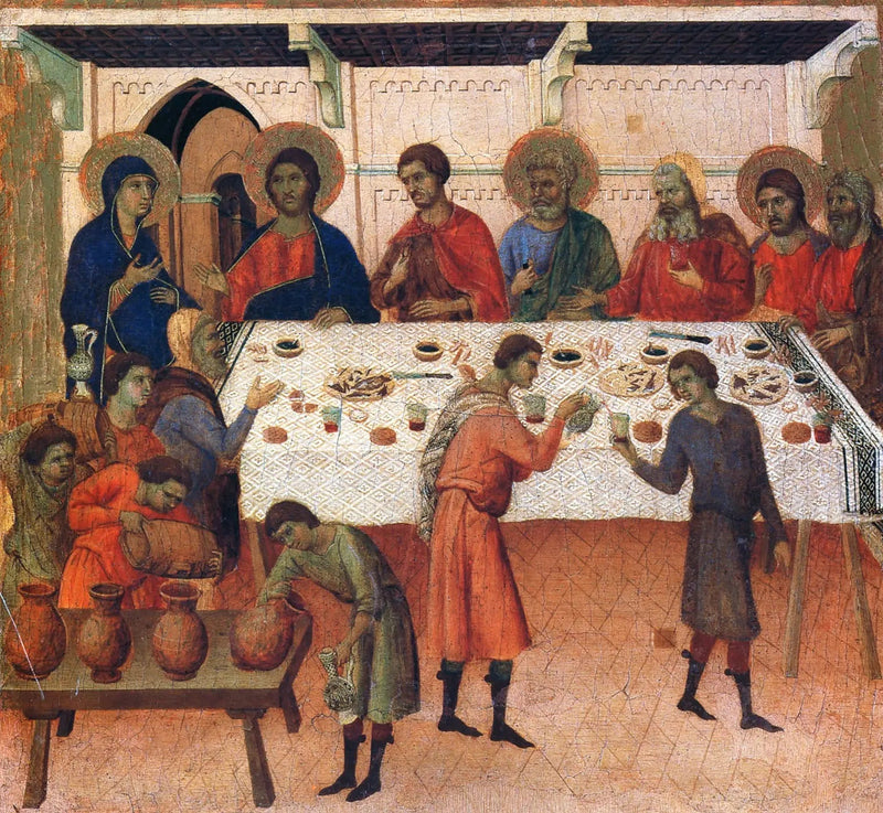 Die Hochzeit zu Kana - Duccio di Buoninsegna