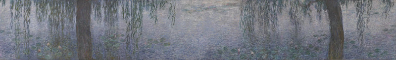 Die Seerosen - Klarer Morgen mit Weiden - Claude Monet