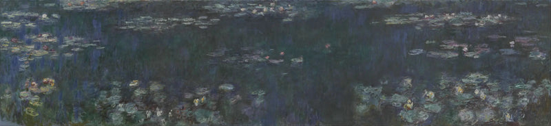 Die Seerosen: Grüne Spiegelungen - Claude Monet