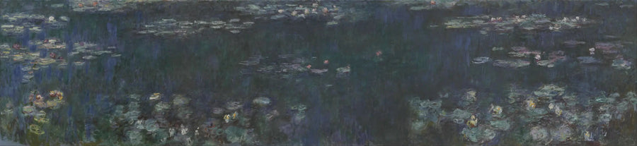 Die Seerosen: Grüne Spiegelungen - Claude Monet