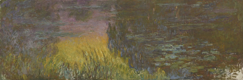 Die Seerosen: Sonnenuntergang - Claude Monet