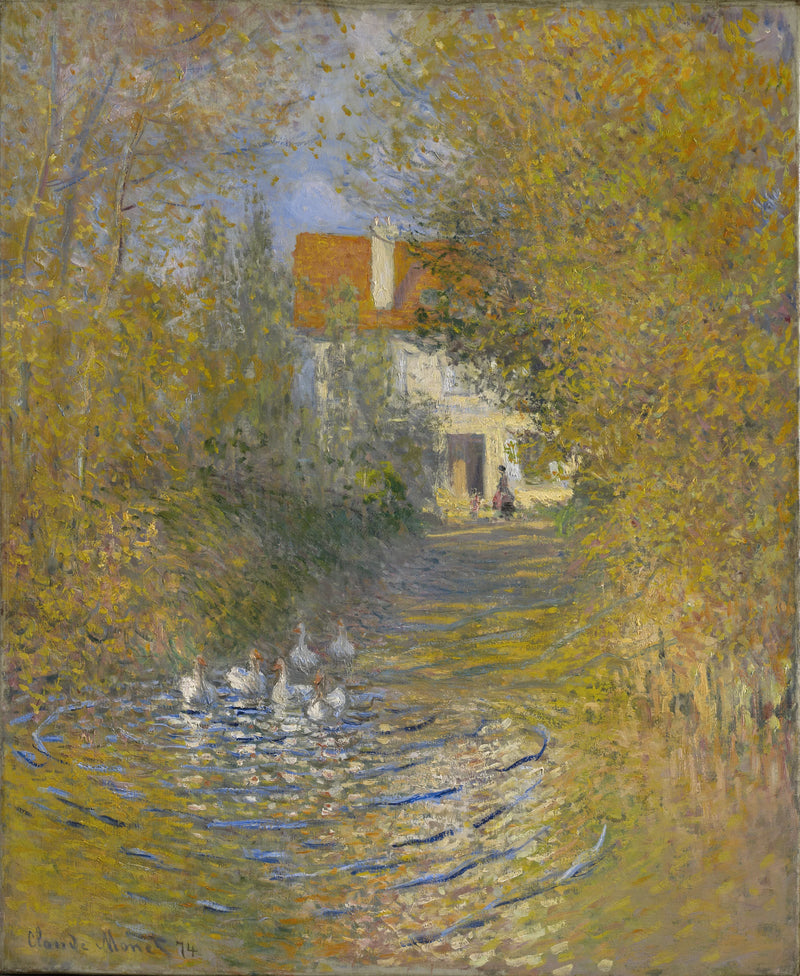 Gänse im Bach W347 - Claude Monet