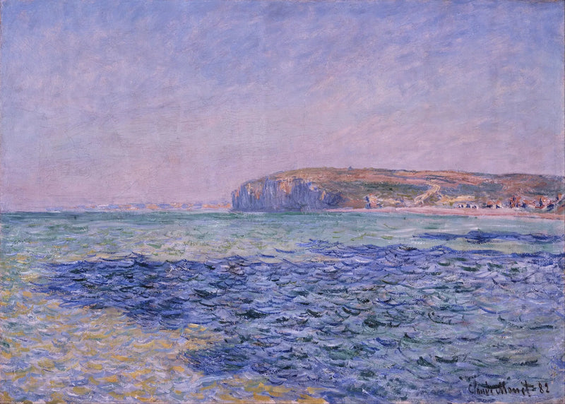Die Schatten auf dem Meer, die Klippen von Pourville - Claude Monet