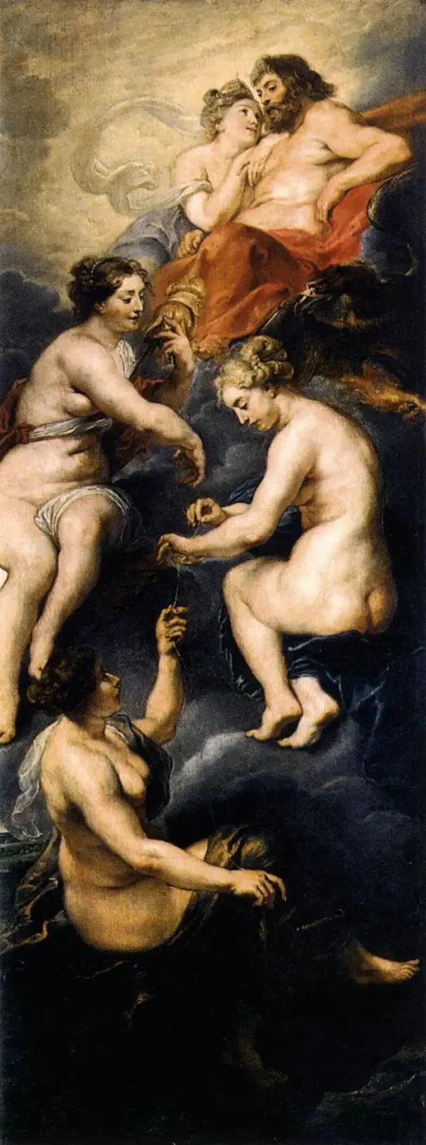 Die Parks, die das Schicksal von Maria de' Medici weben - Peter Paul Rubens