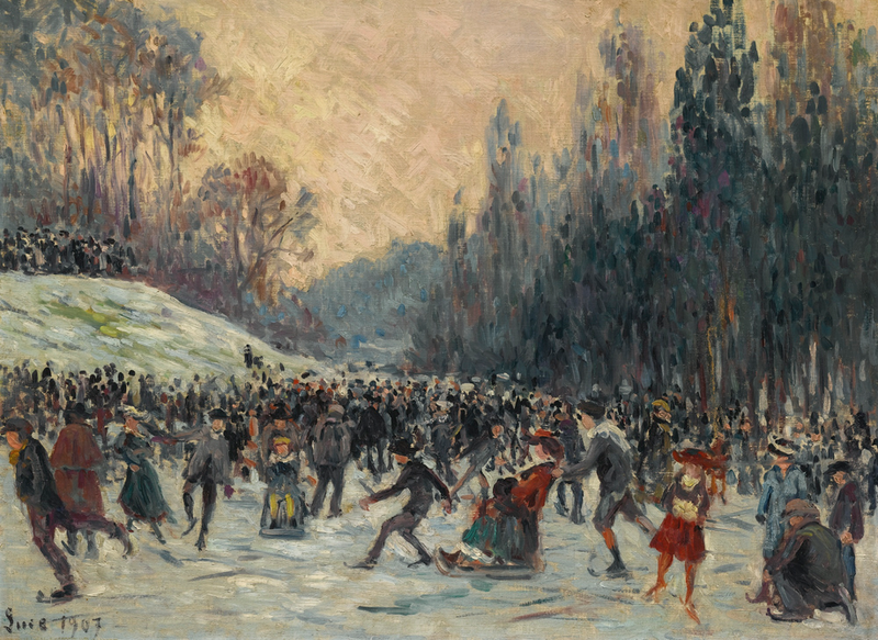 Die Eisläufer - Maximilien Luce