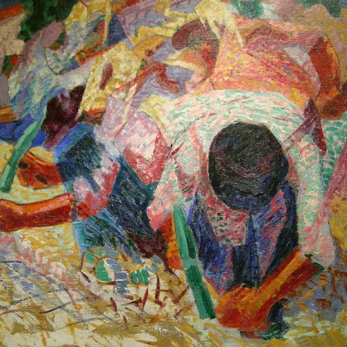 Die Straßenpflastersteine - Umberto Boccioni