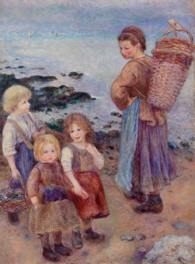 Die Muschelsammlerinnen in Berneval - Pierre-Auguste Renoir