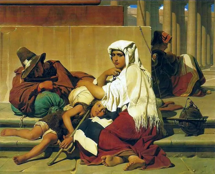 Die Pilger in Rom - Paul Delaroche