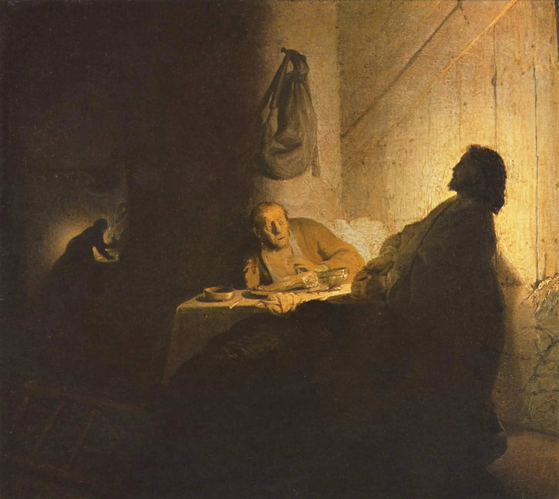 Die Pilger von Emmaus - Rembrandt