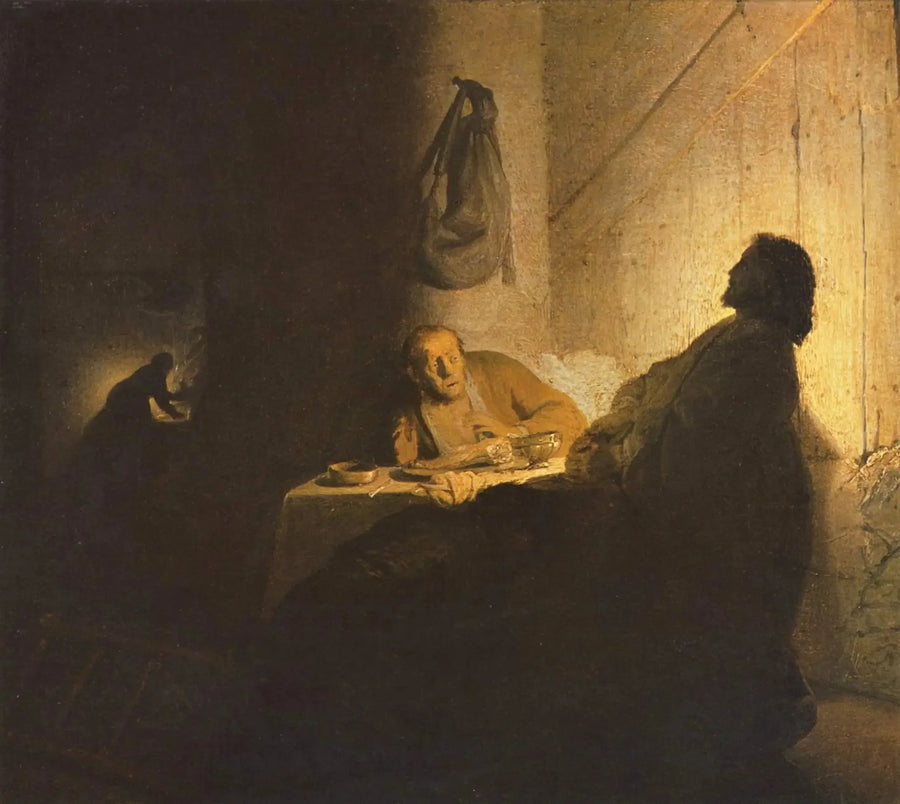 Die Pilger von Emmaus - Rembrandt