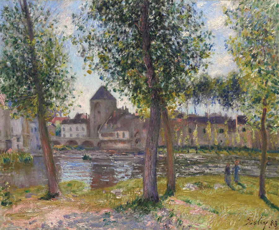 Die Pappeln in Moret-sur-Loing, Augustnachmittag - Alfred Sisley