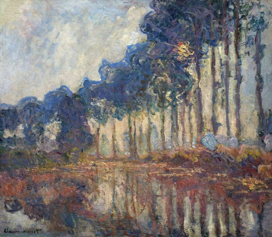 Die Pappeln, Herbst - Claude Monet
