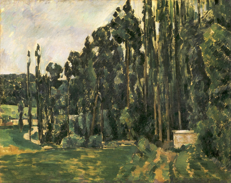 Die Pappeln - Paul Cézanne