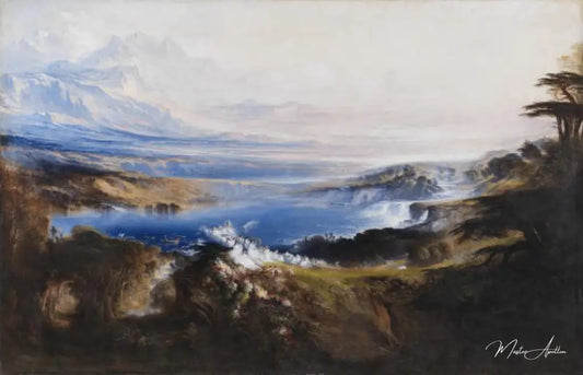 Les Plaines du Paradis - John Martin - Reproductions de tableaux et peintures haut de gamme