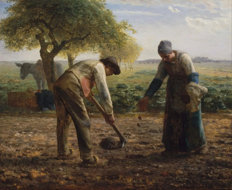 Die Kartoffelpflanzer - Jean-François Millet