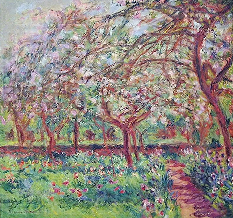 Die blühenden Apfelbäume - Claude Monet