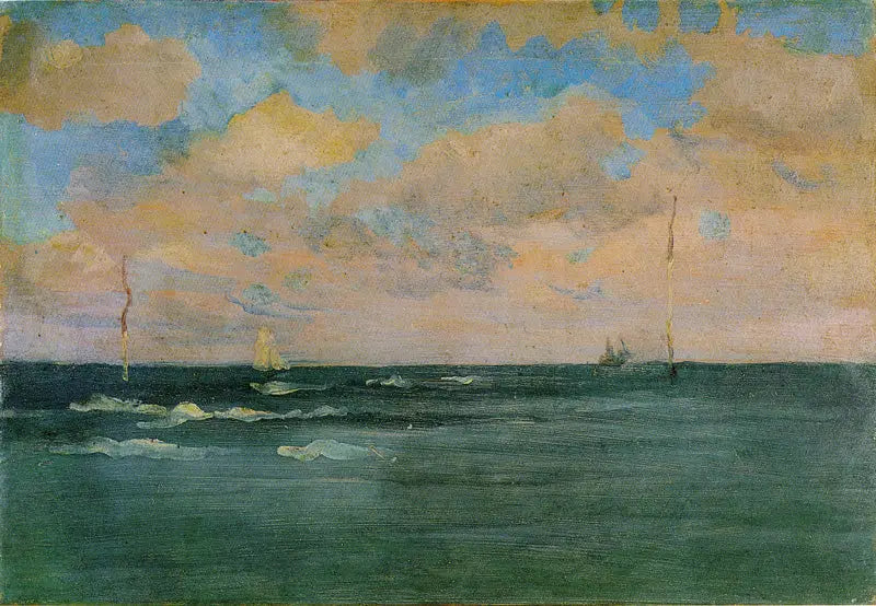 Die Badestellen, Bretagne - James Abbott McNeill Whistler