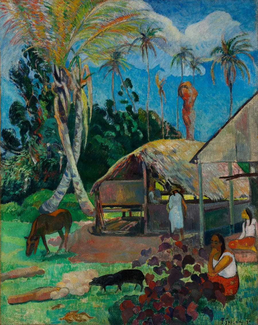 Die schwarzen Schweine - Paul Gauguin