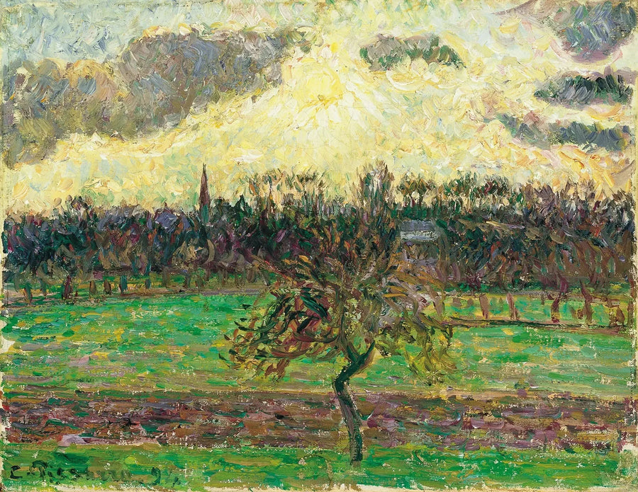 Die Wiesen in Éragny, Apfel - Camille Pissarro