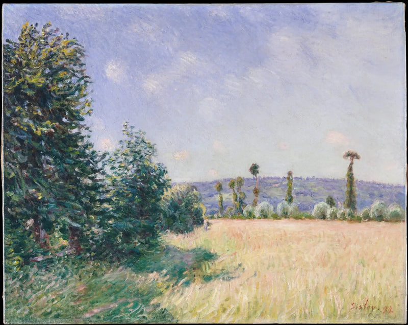 Die Wiesen von Sahurs im Morgenlicht - Alfred Sisley