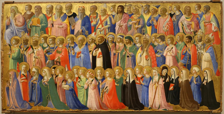 Die Vorläufer Christi mit den Heiligen und Märtyrern - Fra Angelico