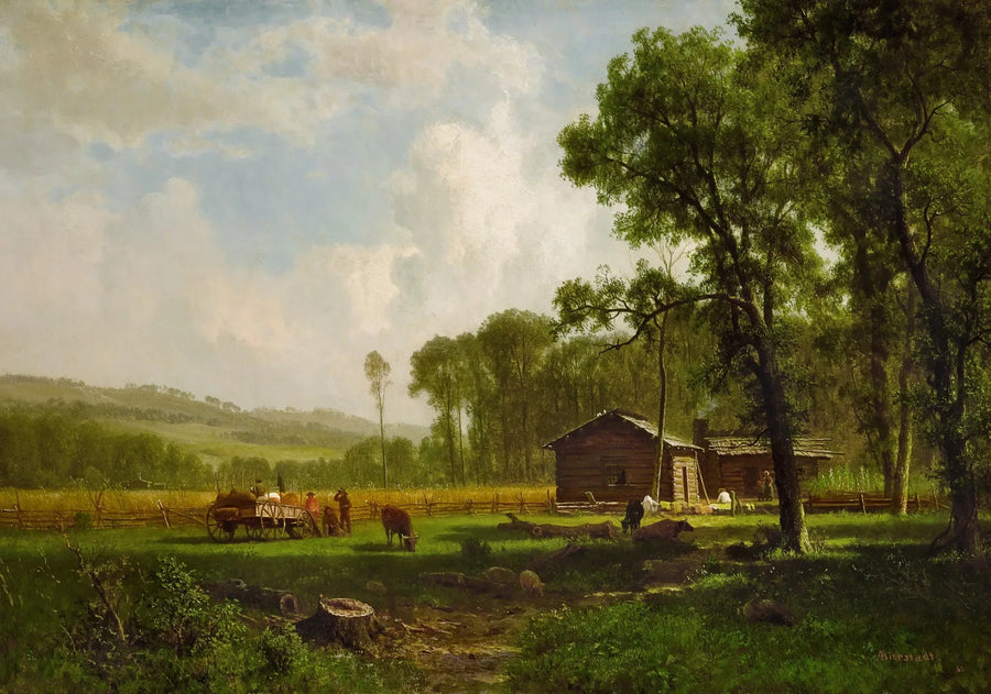 Die ersten Siedler - Albert Bierstadt