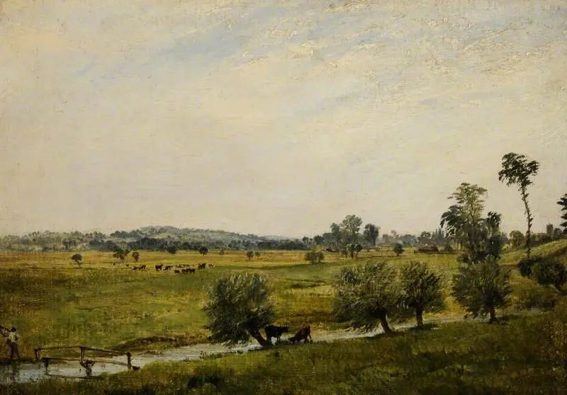 Die feuchten Wiesen, Salisbury, Wiltshire - John Constable