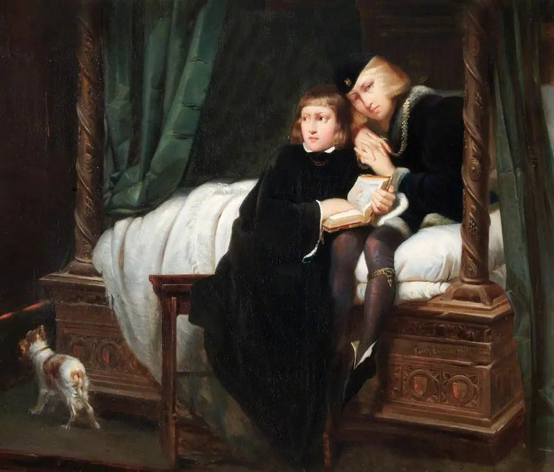 Die Prinzen der Tour (Édouard V und der Herzog von York) - Paul Delaroche