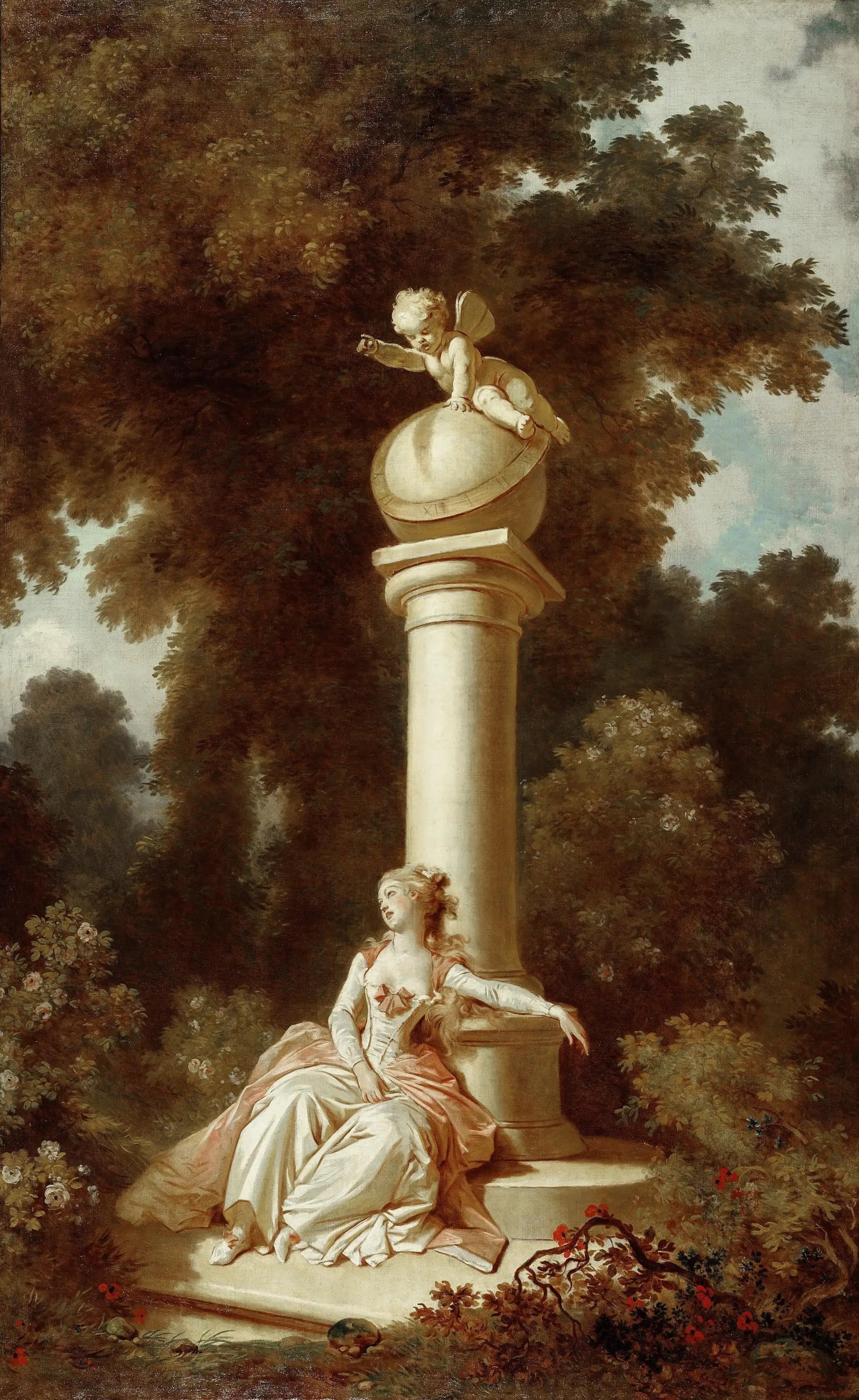 Les Progrès de l'amour : Rêverie - Jean-Honoré Fragonard image 1 reproduction artisanale de tableau