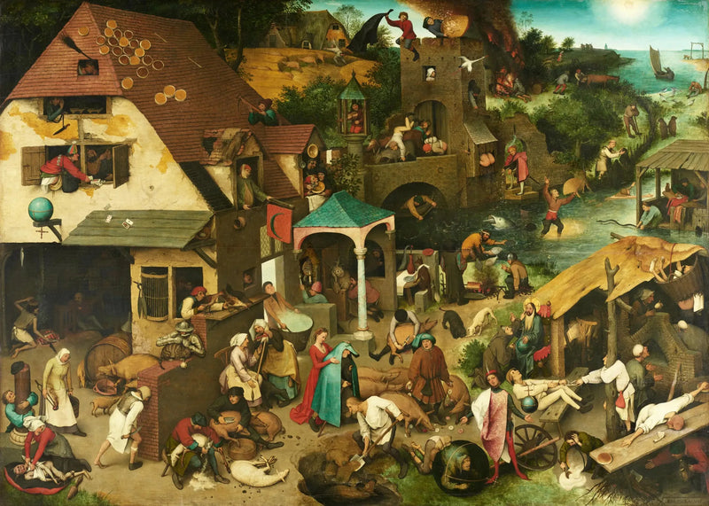 Die flämischen Sprichwörter - Pieter Brueghel der Ältere