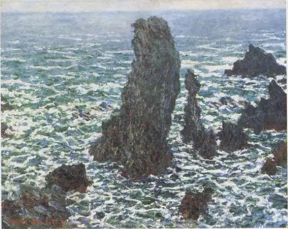 Die Pyramiden von Port-Coton, Belle-Île-en-Mer - Claude Monet